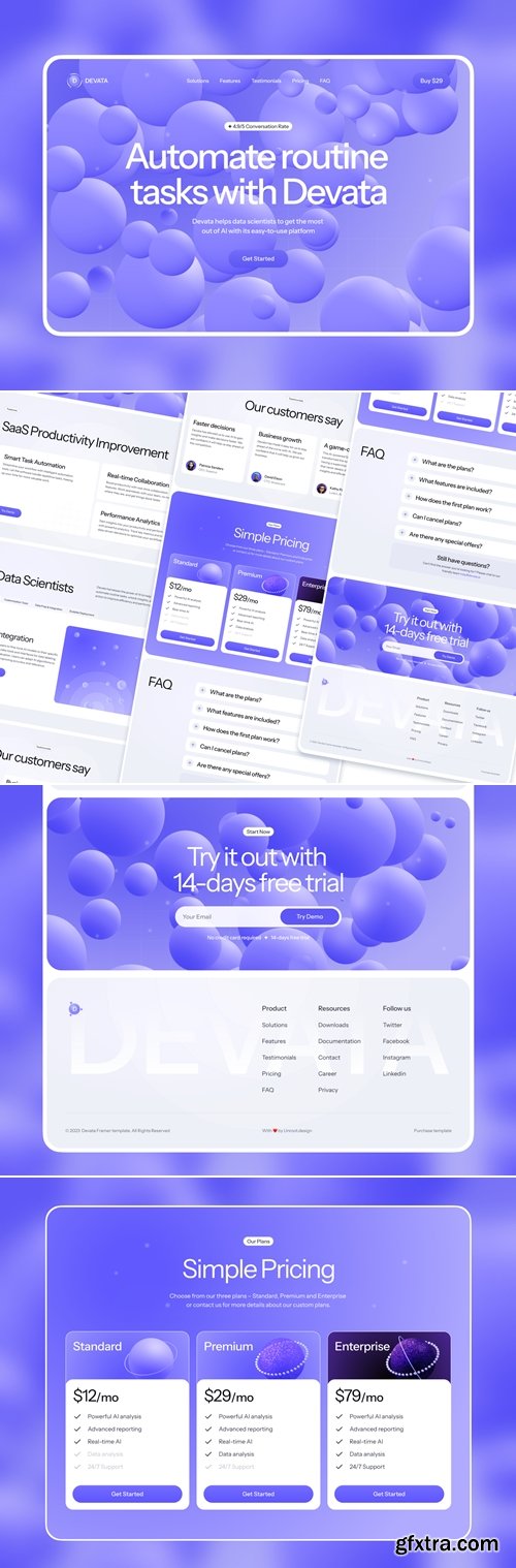 DEVATA – AI SAAS Framer Template
