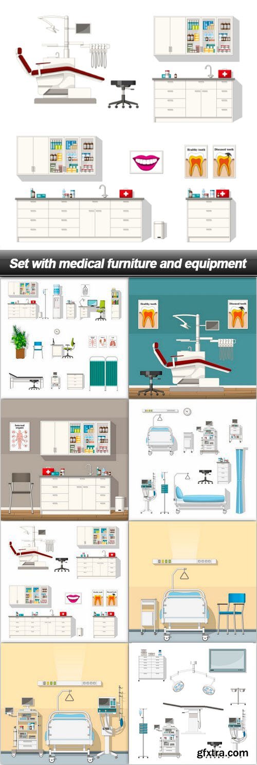 Medical Furnitures & Equipments 30xEPS