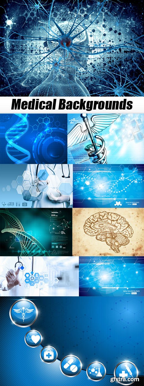 Medical Backgrounds 10xJPG
