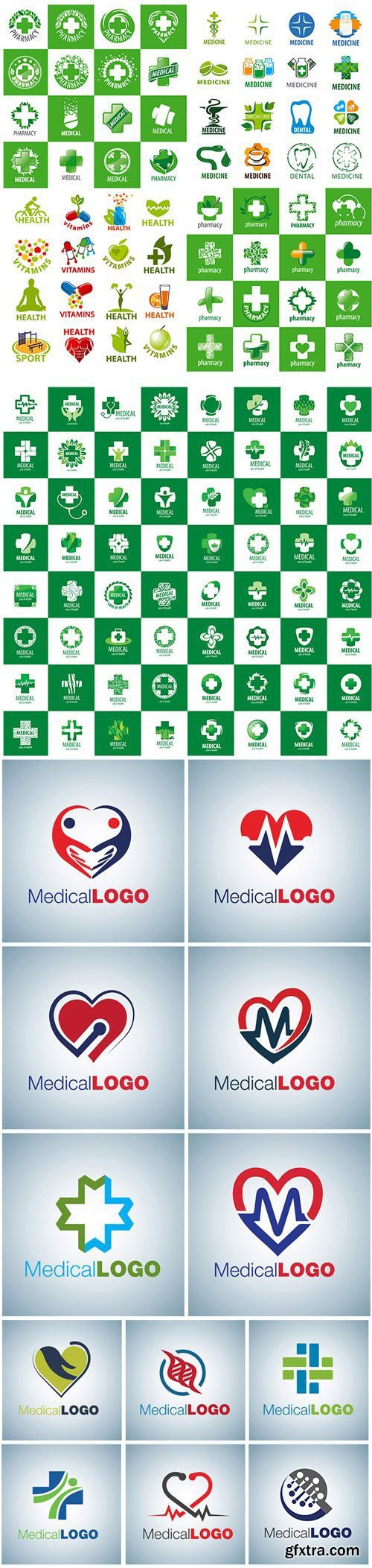 Medical Logo Set 14xEPS