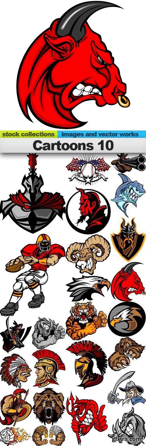 Cartoons #10, 25xEPS