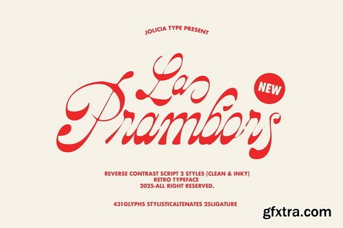 CreativeMarket - La Prambors Retro Script