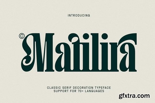 CreativeMarket - Matilira - Classic Serif Font