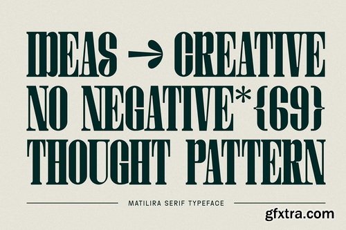 CreativeMarket - Matilira - Classic Serif Font