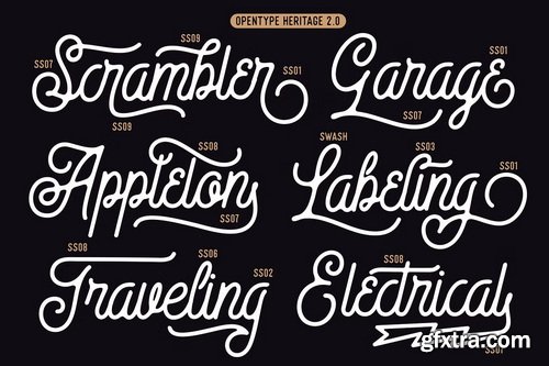 CreativeMarket - Heritage Font Combinations