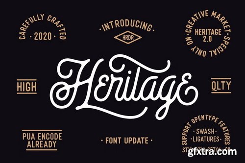 CreativeMarket - Heritage Font Combinations