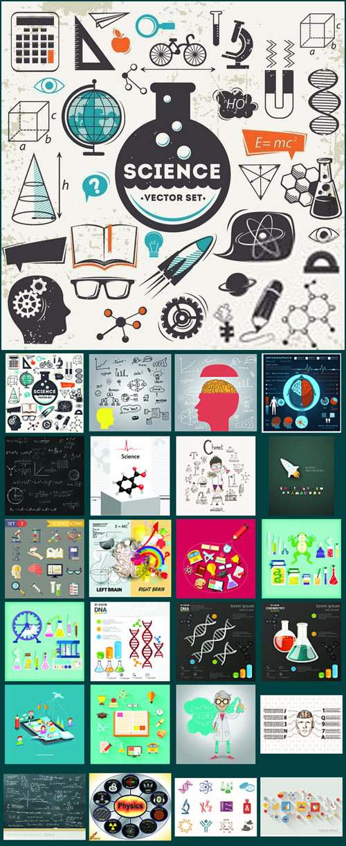 Science, Medicine, Chemistry, DNA &amp; Physics 25xEPS