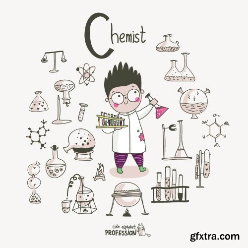 Science, Medicine, Chemistry, DNA &amp; Physics 25xEPS