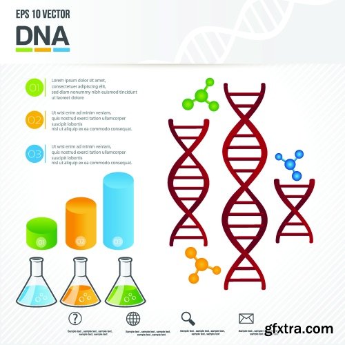 Science, Medicine, Chemistry, DNA &amp; Physics 25xEPS