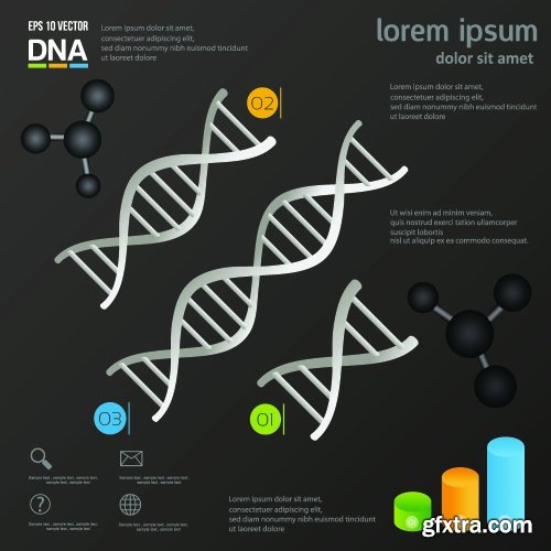 Science, Medicine, Chemistry, DNA &amp; Physics 25xEPS