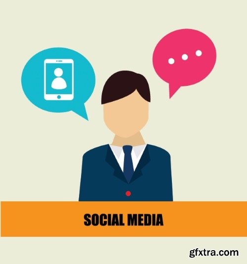 Social Network and Media #2, 25xEPS