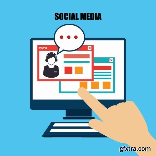 Social Network and Media #2, 25xEPS