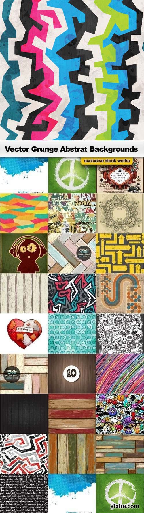 Grunge Abstract Backgrounds 26xEPS