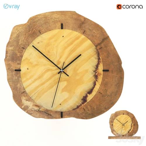 '3dsky Pro - Wall and desk clocks from slab.'