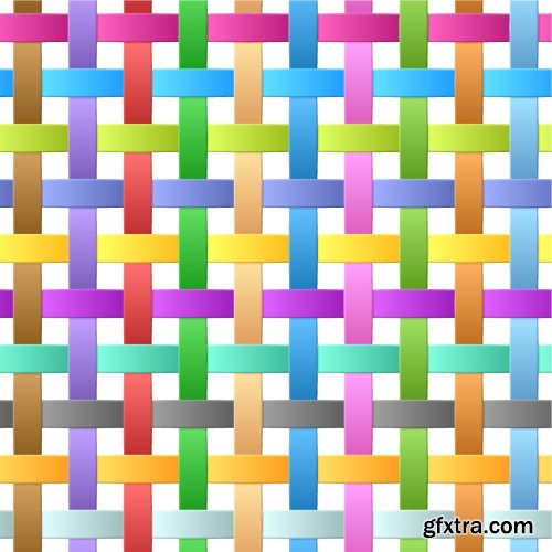 Wickering Vector Seamless Patterns 25xEPS