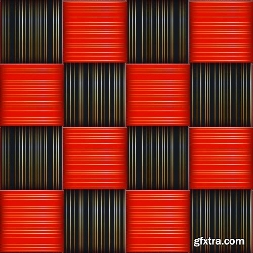 Wickering Vector Seamless Patterns 25xEPS