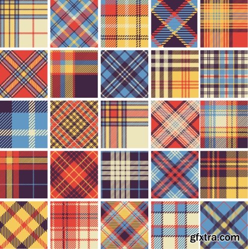 Wickering Vector Seamless Patterns 25xEPS