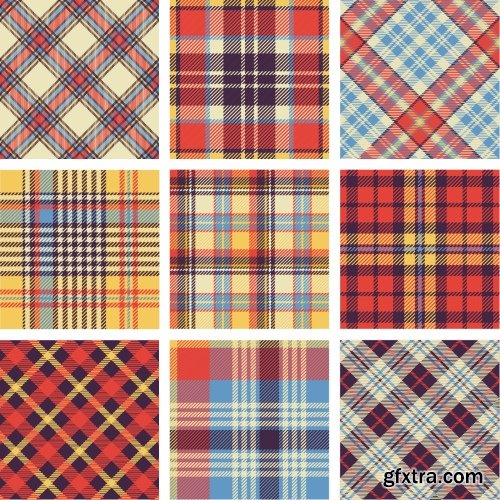 Wickering Vector Seamless Patterns 25xEPS