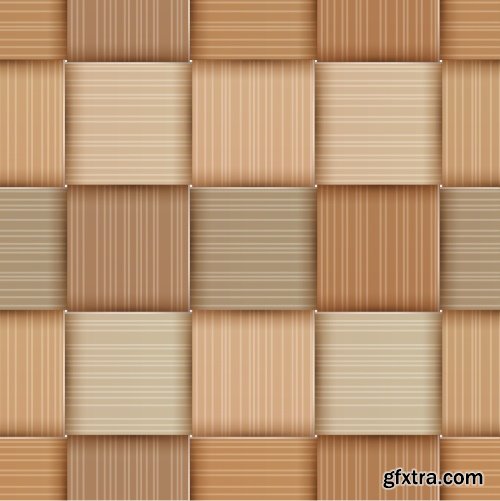 Wickering Vector Seamless Patterns 25xEPS