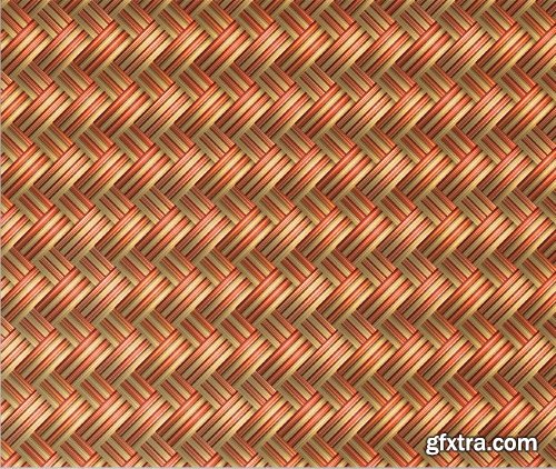 Wickering Vector Seamless Patterns 25xEPS