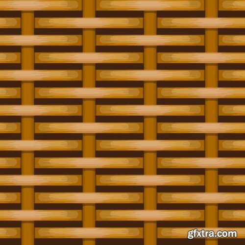 Wickering Vector Seamless Patterns 25xEPS