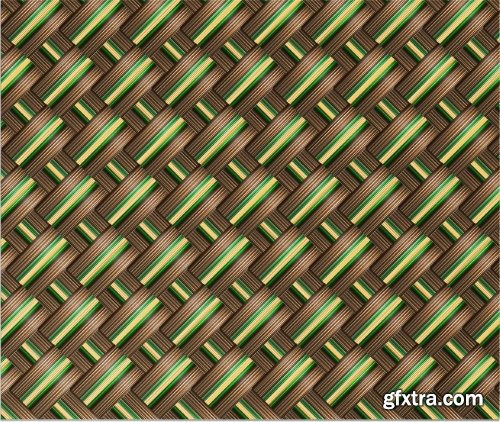 Wickering Vector Seamless Patterns 25xEPS