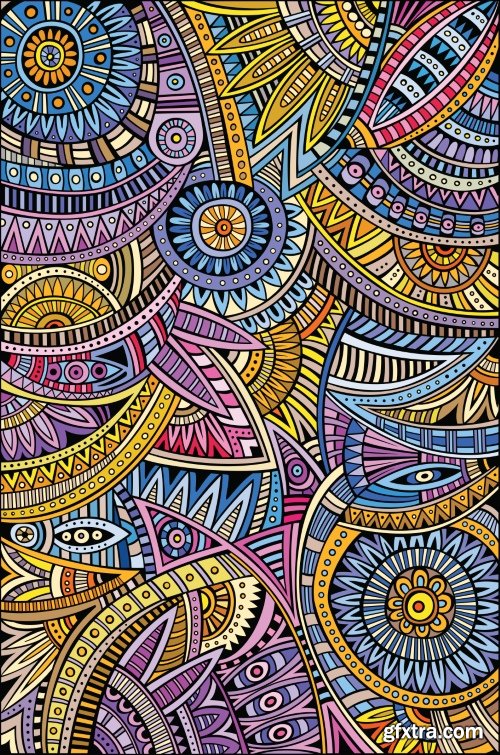 Ethno Abstraction Backgrounds 25xEPS Ethno Abstraction Backgrounds 25xEPS