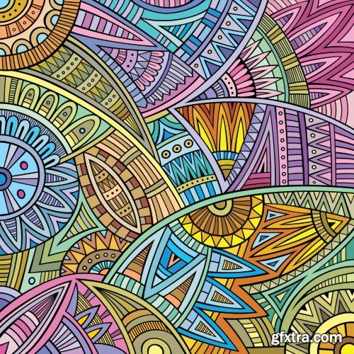 Ethno Abstraction Backgrounds 25xEPS Ethno Abstraction Backgrounds 25xEPS