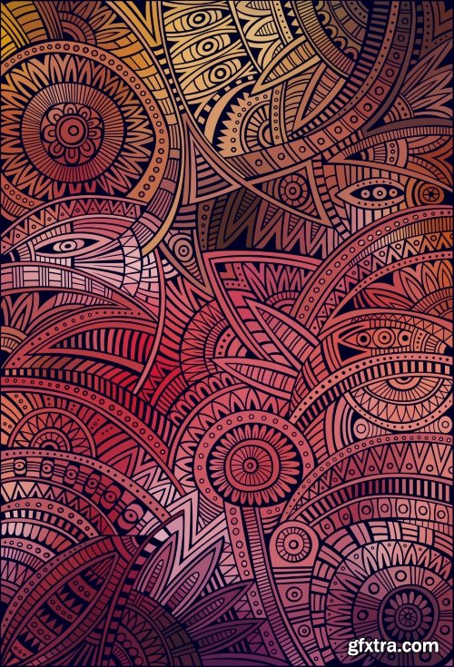 Ethno Abstraction Backgrounds 25xEPS Ethno Abstraction Backgrounds 25xEPS