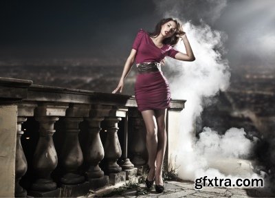 Girl on a City Streets Background 25xJPG Girl on a City Streets Background 25xJPG