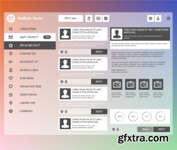 Flat UI Design 25xEPS
