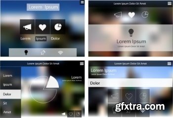 Flat UI Design 25xEPS