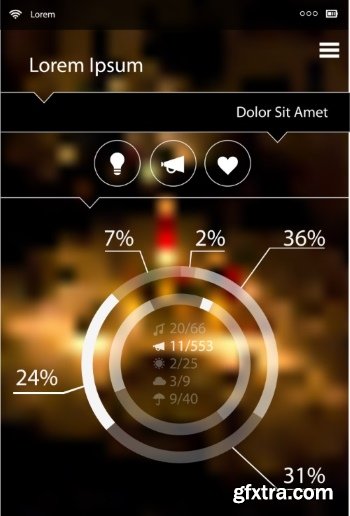 Flat UI Design 25xEPS