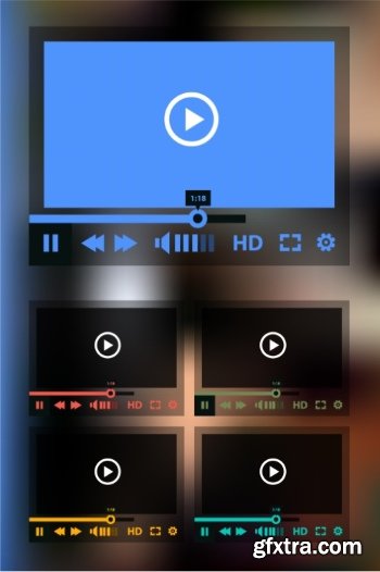 Flat UI Design 25xEPS