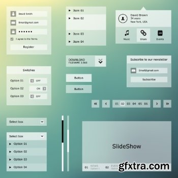 Flat UI Design 25xEPS