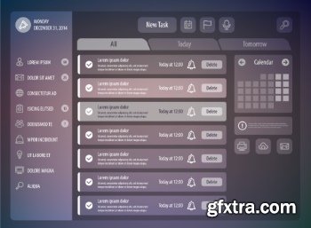 Flat UI Design 25xEPS