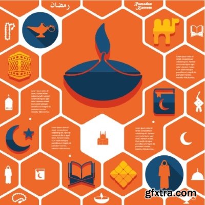 Arabic Infographic 25xEPS