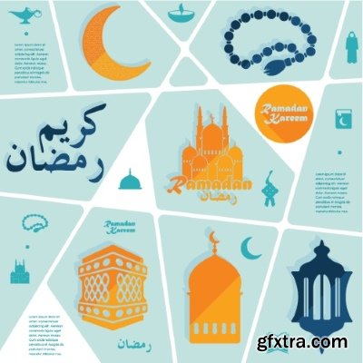Arabic Infographic 25xEPS