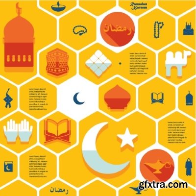Arabic Infographic 25xEPS
