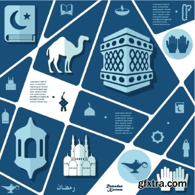 Arabic Infographic 25xEPS