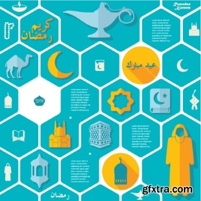 Arabic Infographic 25xEPS