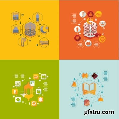 Arabic Infographic 25xEPS