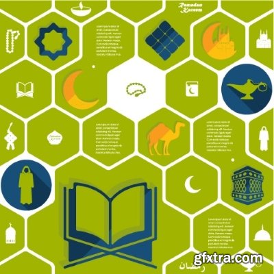 Arabic Infographic 25xEPS