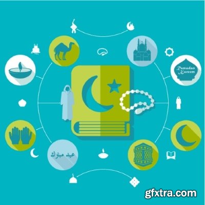 Arabic Infographic 25xEPS