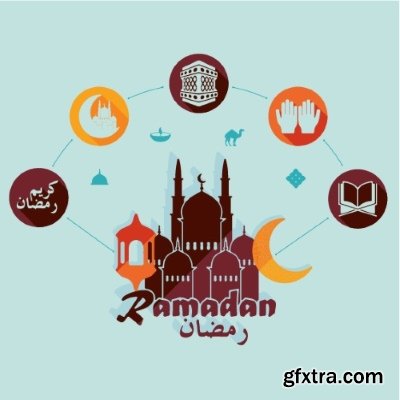 Arabic Infographic 25xEPS