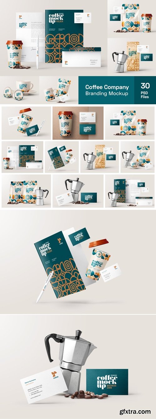 MockupCloud - Coffee Branding Mockup Bundle
