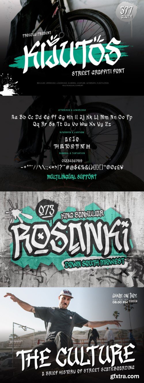 Kijutos - Street Graffiti Font