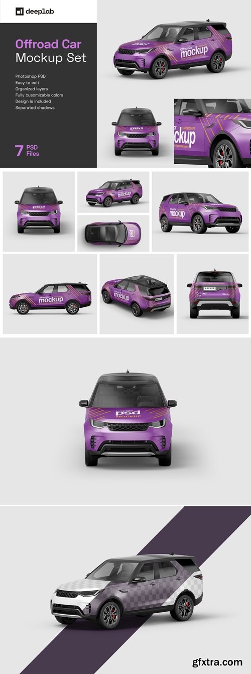 Masterbundles - Offroad Car Mockup Set