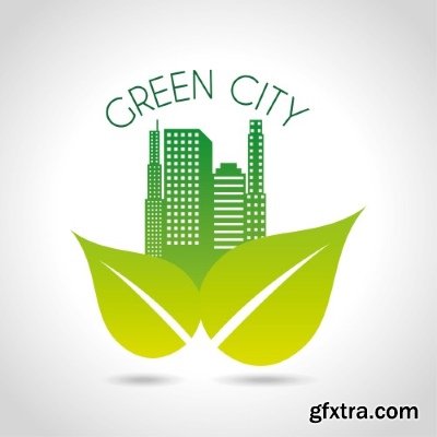 Green City Backgrounds 25xEPS