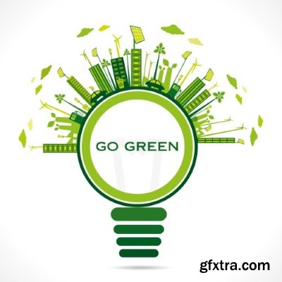 Green City Backgrounds 25xEPS